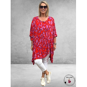 AKH Big Shirt Nella Paars/Rood